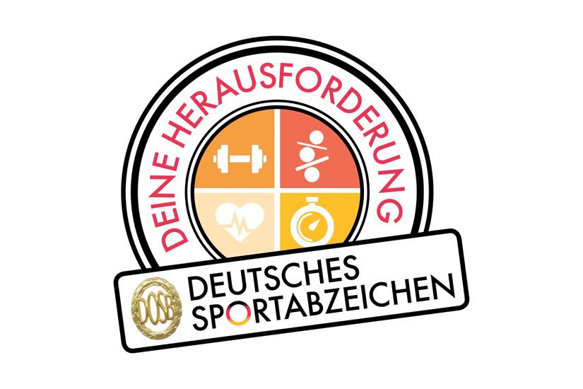 Deutsches Sportabzeichen - deine Herausforderung Logo Deutsches Sportabzeichen deine Herausforderung Logo auf weißem Hintergrund
